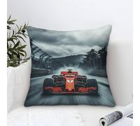 XiaopangXY Federa Decorativa Per Cuscino Con Ferrarii Racing, Motivo Formulaone, Per Uomini E Donne, 50x50cm