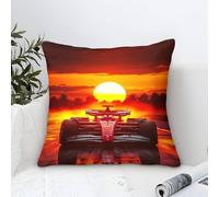 XiaopangXY Ferrarii Racing Federa Per Cuscino 40x40cm Per Divano Letto, The Setting Sun Formulaone Federe Per Cuscino Inserti Non Inclusi