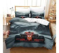 XiaopangXY Ferrarii Racing Set Copripiumino, Soft Microfiber Formulaone Set Di Biancheria Da Letto Double（200x200cm）, Varie Dimensioni Biancheria Da Letto