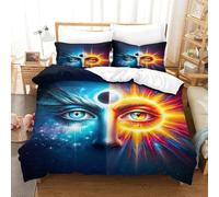 XiaopangXY Ra-Horakhty Set Copripiumino, Soft Microfiber Dio del Sole Set Di Biancheria Da Letto King（220x240cm）, Varie Dimensioni Biancheria Da Letto