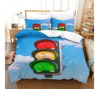 XiaopangXY Semaforo Lussuoso Biancheria Da Letto Double(200x200cm), Corgi's Ass Set Copripiumino Con Federe Bedding Set Finezza Set Di Biancheria Da Letto Traspirante