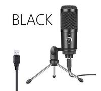 XIAOPENGCASE For Microfono a condensatore USB Computer Porta Studio microfono for PC Card Sound professionale Karaoke Microfoni DJ Live Recording (Color : MP 001 black, Size : 1)