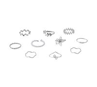 XIAOQENAN 10 Delicati In Lega Floreale Set Vite Vite Perle Per Perle Accessorio Per Ragazze E Set Fiori Cavi Maturi