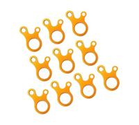 XIAOQENAN 10pcs Tessioneri del Cavo per Fibbia in Lega in Lega Alluminio Tensioneri da 3 Fori Guyline Cord Knoding Strumento Accessori della Tenda Accessori Accensione Regolabile