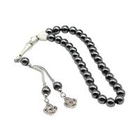 XIAOQENAN 33 Perle Zikr Musulmani Tasbih con Nappe Squisite Lucidatura per I Musulmani Devoti E Le Cerimonie Rituali Sibha Perline