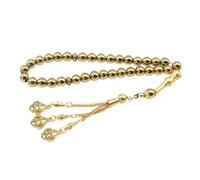 XIAOQENAN 33 Perle Zikr Musulmani Tasbih con Nappe Squisite Lucidatura per I Musulmani Devoti E Le Cerimonie Rituali Sibha Perline