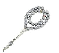 XIAOQENAN 33 Perle Zikr Musulmani Tasbih con Nappe Squisite Lucidatura per I Musulmani Devoti E Le Cerimonie Rituali Sibha Perline