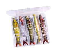 XIAOQENAN 5 Pesca Artificiale Esca da Bagno Oscillanti più Sezioni Esche da Pesca Esche in Acqua Salata Oscillazioni Multinieti