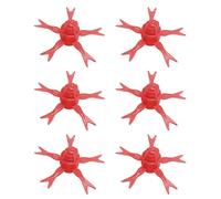 XIAOQENAN 6 PCS Esche per Le Esche per Le Artificiali Artificiali Fluttuanti A Flotte Simulazione Morbida Gelatine con Simulazione A Forma Gelatina Pesca