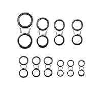 XIAOQENAN Acciadi Inossidabile da 10 in Ceramica Set Kit Riparazione della Punta della Canna da Pesca Kit Pesca A 10 Dimensioni Sostituzione Sostituzione del Set Guide Oculari