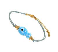 XIAOQENAN Adorabile Pesce A Forma Pesce con Perline Bracciale Regolabile Gioielli in Acciaio Inossidabile per Donne Uomini Indossare Un Accessorio Pesci Donne