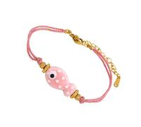 XIAOQENAN Adorabile Pesce A Forma Pesce Con Perline Bracciale Regolabile Gioielli In Acciaio Inossidabile Per Donne Uomini Indossare Un Accessorio Pesci Donne