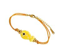XIAOQENAN Adorabile Pesce A Forma Pesce Con Perline Bracciale Regolabile Gioielli In Acciaio Inossidabile Per Donne Uomini Indossare Un Accessorio Pesci Donne