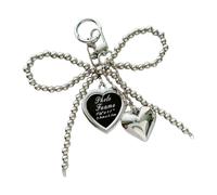 XIAOQENAN Bows Keyring Creative Car Chain Heart Heart Keychain Styles Borse BASS BANCHE Torchia Adorabile Ornamento Sospeso Per Backpack Bows Keyring Ciondo