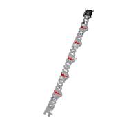 XIAOQENAN Bracciale A Catena alla Bracciale Cuore Elegante con Disegni del Cuore Braccialetto Scintillante per Feste Catena Motivi alla