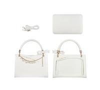 XIAOQENAN Clear Itabag Scacco A Tracolla Display Crossbody Borse School Styles Giapponese Messengers Bows Borsa E Borsetta Itabag Bows Borsa Spalla Chiara In Stile Giapponese Crossbody