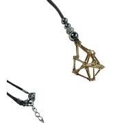 XIAOQENAN Collana con ciondolo a rete con supporto in cristallo per pietre preziose naturali e cristalli, catena regolabile per feste, collana a gabbia di cristallo, Gold-color, come descritto, come