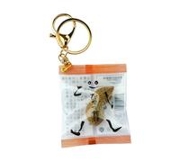 XIAOQENAN Divertente portachiavi a forma di arachidi, design realistico, per persone strane, adatto per varie occasioni, portachiavi realistico, B, Taglia unica