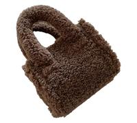 XIAOQENAN Donne Accogliente In Finto Pile Lambwool Piccola Borsa Quadra