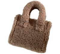 XIAOQENAN Donne Accogliente In Finto Pile Lambwool Piccola Borsa Quadra
