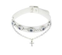XIAOQENAN Eye Of The Demons Cookker Collace Collana A Tema Horror Devil Eye Choker Robusto Pura E Collo In Lega Per Le Feste Cthulhu