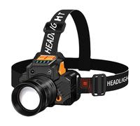 XIAOQENAN Feelegne LED con Sensori Controlla 3 modalità Luce Impermeabili per Eseguire Faro Ricaricabile in Campeggio Torcia Torcia Rotazionale Zoom Lampi