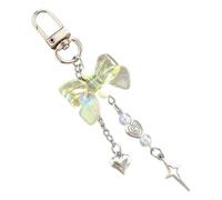 XIAOQENAN Keementchain Per Donna Per Donna Ragazza Adorabile Busta Portachiavi Incantesimi Metal Heart Bowknot Accessori Zaini Portafogli Chiave Auto