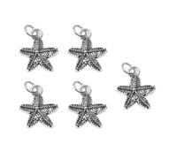 XIAOQENAN Lega Lega Sea Star Charm Craft Fornitura Gioielli Rischi per Collana Individualizzata Decorazione Handmade Gioielli Accessori Componenti, Taglia unica, come descritto