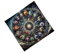 XIAOQENAN Mistico Divinazione Mat Con Arte Occulta Portatile Lavabile Rituale Panno Per Tarocchi & Home Altari Mistici Tarocchi Lettura Panno