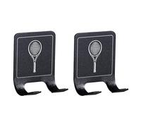 XIAOQENAN Parete Racchette Organizzatori Montaggio Adesivo In Acciaio Inox Guardie Spazio Efficiente Sport Gear Wall Mounted Racchette Organizzatori