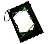 XIAOQENAN Porta carte portatile da 7,6 cm, alla moda, per un facile accesso in varie occasioni come scuola o lavoro, Verde, Bellezza di massa