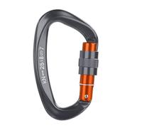 XIAOQENAN Professione 25KN ALLUMINUM Alloy Carabiner D Shape Carabiner Clip Security Alpnee Alpinismo Roccia Esterna Accape da Ginnastica in Alluminio Sicurezza in Alluminio