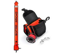 XIAOQENAN Salsicce gonfiabili della metropolitana dei segnali delle immersioni subacquee con la bobina di immersione e il galleggiante gonfiabile inferiore aperto delle immersioni della clip