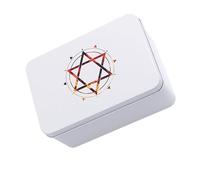 XIAOQENAN Scatola per carte da gioco, custodia per carte collezionabili, tarocchi, organizer per carte, custodia vuota in metallo per il supporto del gioco