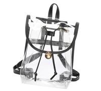XIAOQENAN Zaino In Pvc Per Donna Uomo Ragazza Studiare Lo Zaino Chior Stadium Approvare Attraverso Lo Stadio Approvato Per Adolescenti Adolescenti Vedere Attraverso Clear