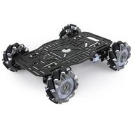 XiaoR Geek Kit telaio auto robot omnidirezionale 4WD con ruote Mecanum da 68 mm, motore TT, piattaforma in lega di alluminio per Arduino/Raspberry Pi, kit fai da te di robotica educativa STEM