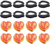 XiaoShenLu Anello Circolare in Mousse di plastica con Decorazione a Forma di crostata, 8 Pezzi a Forma di Cuore