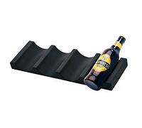 XiaoShenLu Portabottiglie di Birra - Armadio da Cucina e Frigorifero Storage Rack - Holder Organizer Water Bottles Lattine di Birra e Cibo, Nero