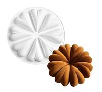 XiaoShenLu Stampi per dolci in silicone per mousse francese, stampi per candele al cioccolato fai-da-te 3D Bakeware, 8 pollici Bud of Heart