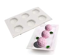 XiaoShenLu stampi silicone per Cioccolato Torta Gelatina Cubetti di Ghiaccio, 6 fori Forma di Diamanti tondi
