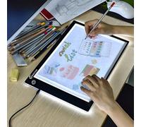 Xiaostar - Tavoletta luminosa A4, lavagna copiativa a LED A4, super sottile per tavolo da disegno con cavo USB con luminosità regolabile per artisti, disegno animato, schizzi