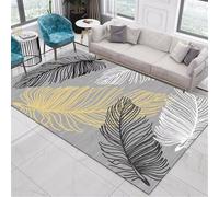 Xiaosua Tappeto Stanza Bambini per gattonare neonato giallo la decorazione della casa grigio 200x200CM insonorizzante bambina gattonamento