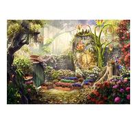 Xiaoterna 2,2x1,5m Bosque Telón de fondo Jardín encantado Flores de colores Hojas Cuento de Hadas País de las Maravillas Fondo fotográfico Primavera Floral Jardín Mágico Telón de fondo