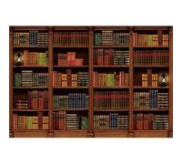 Xiaoterna 2,2x1,5m Scaffale retrò Sfondo Lusso antica libreria Corpus sfondo fotografico Libreria di legno scaffale Brillantini Lampada a cherosene sfondo Bambini Adulti Ritratto Foto Puntelli