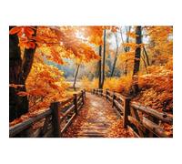 Xiaoterna 2,2x1,5m Sfondo fotografico autunnale foglie d'acero sentiero foresta Sfondo per il Ringraziamento Sfondo foresta d'autunno Decorazione per feste di compleanno Ritratto foto di scena