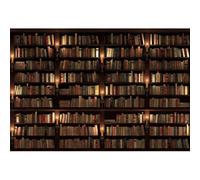 Xiaoterna 2,2x1,5m Sfondo libreria d'epoca Antica biblioteca libreria sfondo fotografico interno Medioevo biblioteca reale scaffale vista notturna sfondo Bambini Adulti Ritratto Foto Puntelli