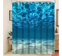 Xiaoterna Tenda da Doccia Blu Sottomarino - Mondo Subacqueo Mare Profondo 120x200cm