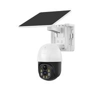 XIAOVV Telecamera di sorveglianza solare 4G LTE, per esterni, visione notturna a colori da 5 MP, telecamera cloud edge, impermeabile, IP66, senza cavo, telecamera di sorveglianza esterna con luce