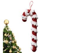 XIAOXIAOYU Bastone di zucchero per albero di Natale, ornamenti per bastoncini di zucchero, in schiuma attorcigliata, decorazione per albero di Natale, caramelle artigianali