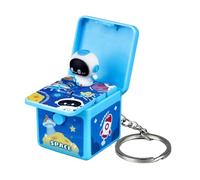 XIAOXIAOYU Ciondolo portachiavi astronauta pop-out, portachiavi astronauta pop-out, ciondolo con borsa astronauta 3D, ciondolo portachiavi pop-out, portachiavi pieghevole, piccolo portachiavi per